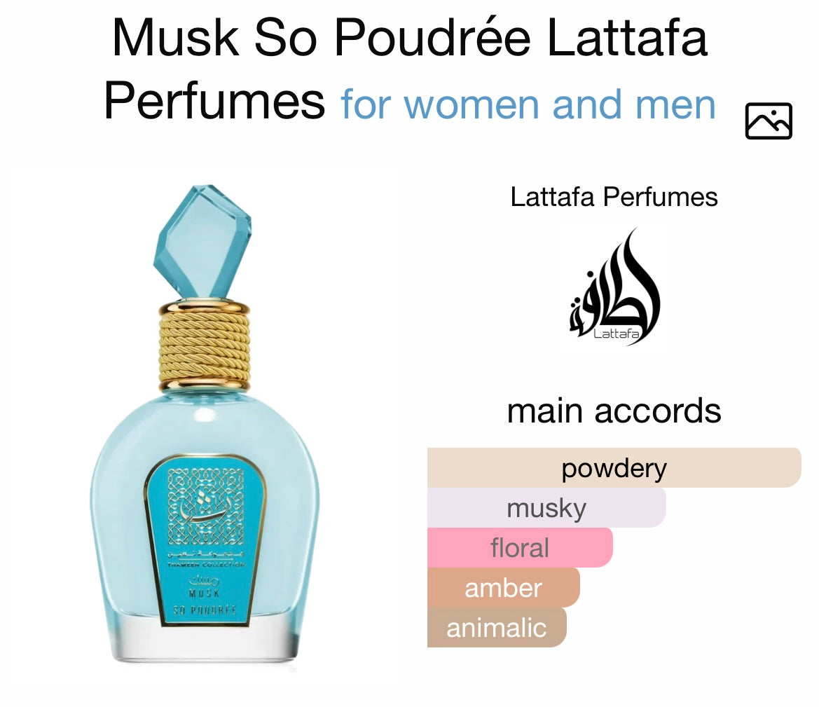 SO POUDREE MUSK EDP -100ML BY LATTAFA