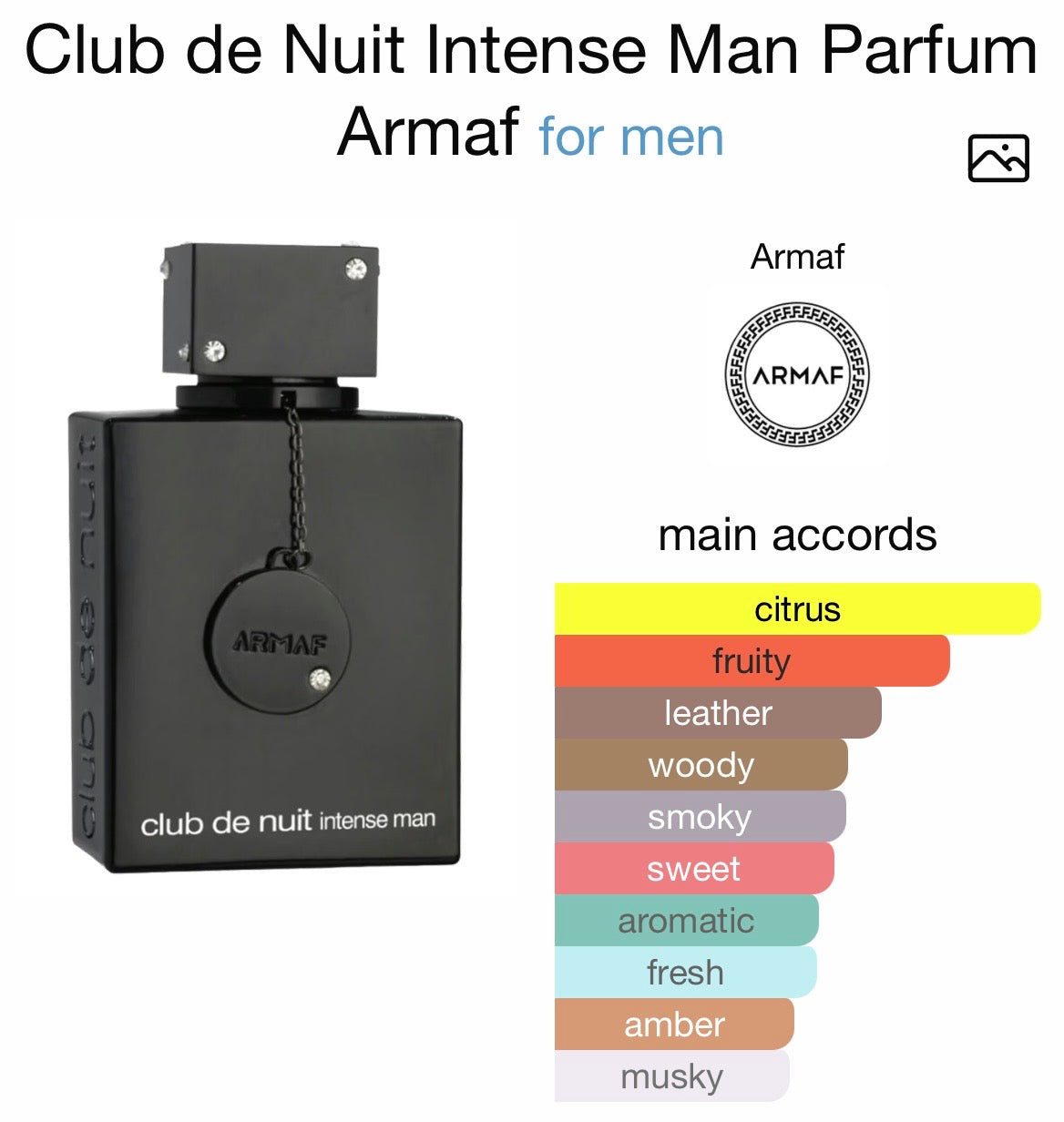 CLUB DE NUIT INTENSE MAN -EDP (100ml 3.4 fl oz)